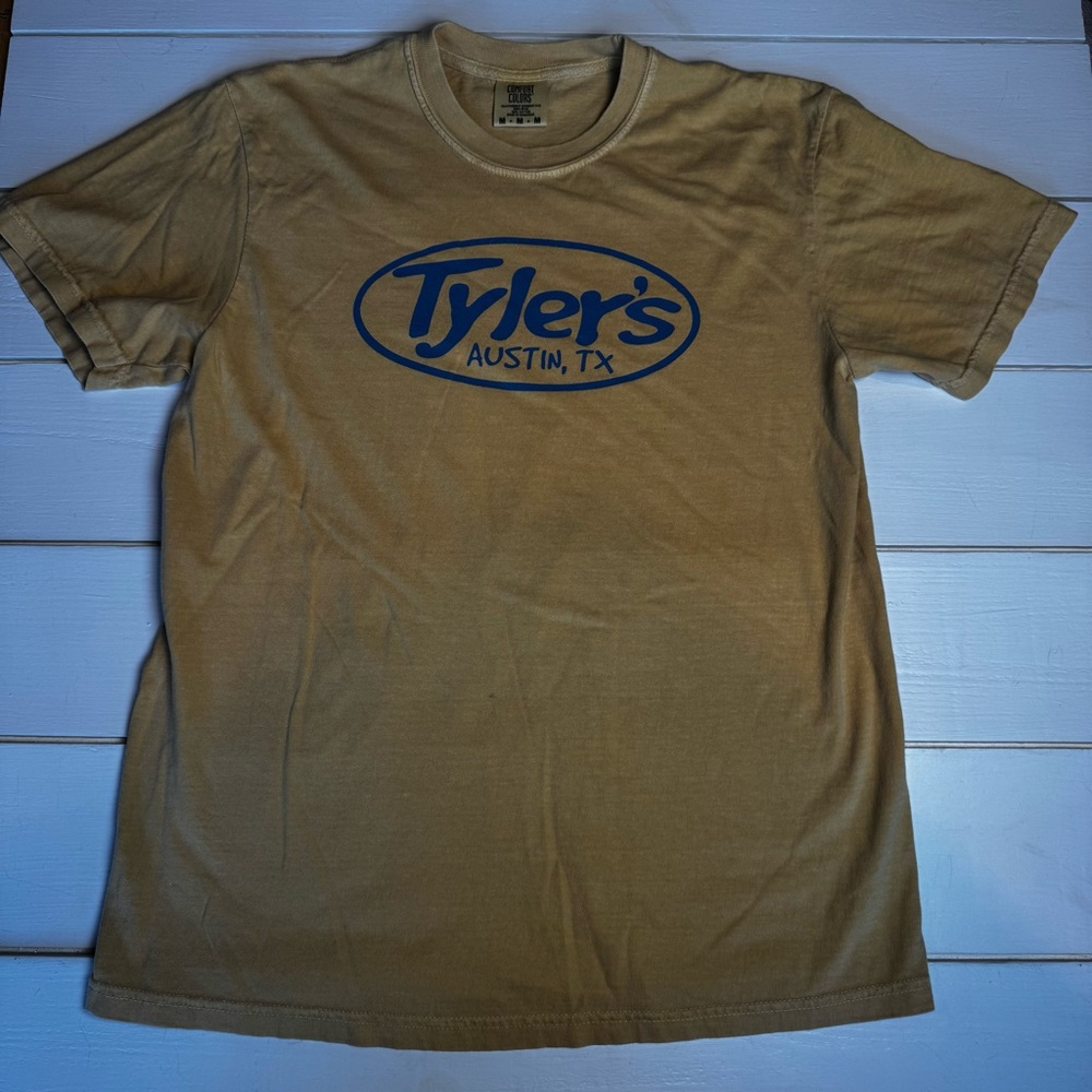 Tyler’s Austin Comfort Colors Mustard Graphic Tee Unisex